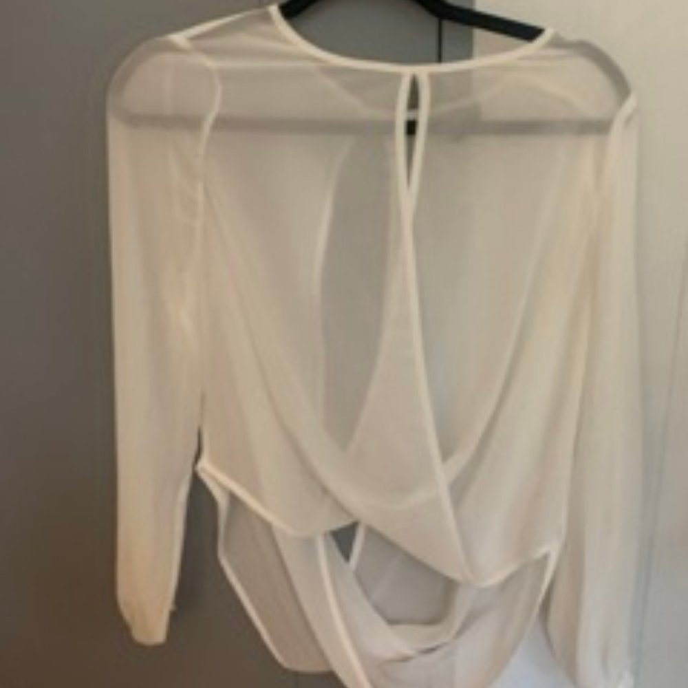 Topshop wrap top (formal)